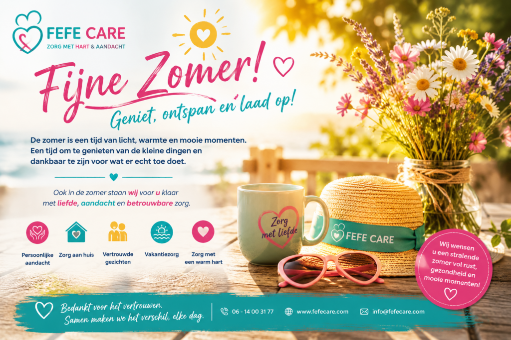 ☀️ Vakantiezorg en thuiszorg tijdens de zomer | FEFE CARE